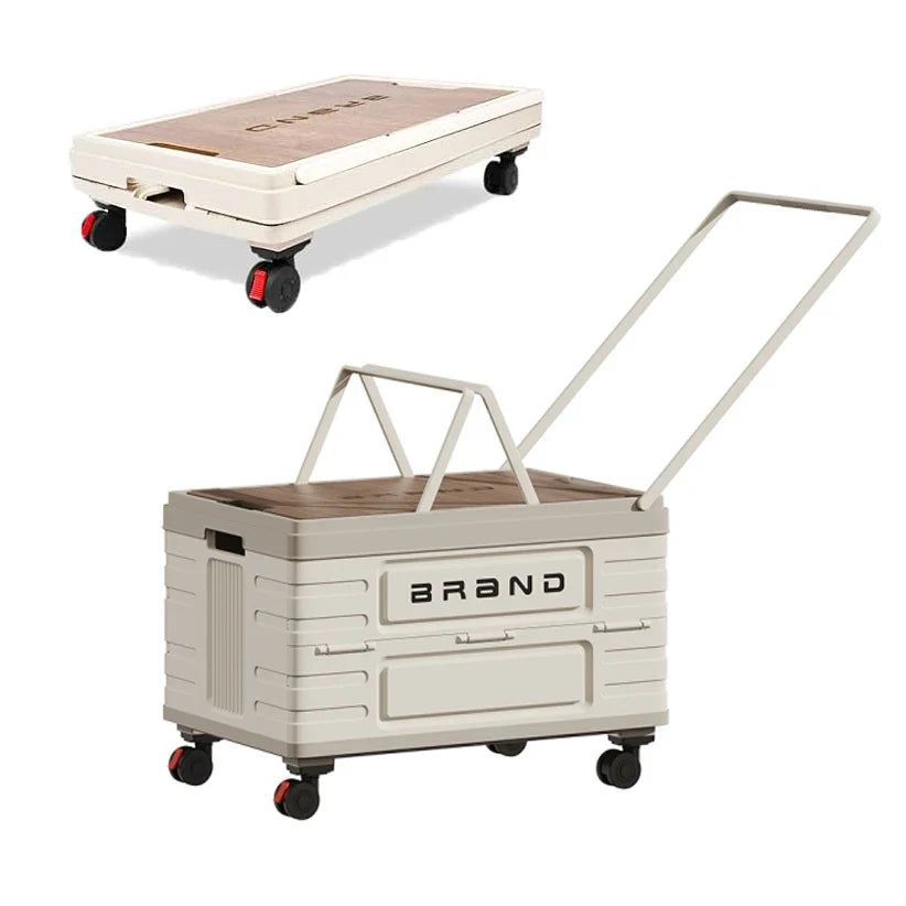 Zen Active Living 360 Rotation Foldable Camping Cart With Silent Locking Wheels