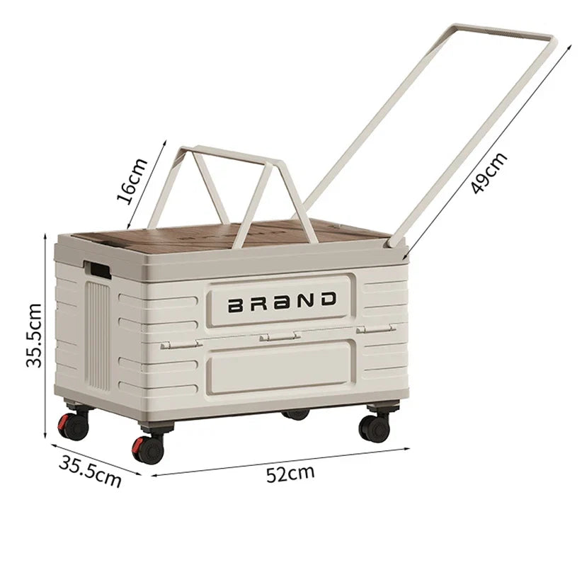 Zen Active Living 360 Rotation Foldable Camping Cart With Silent Locking Wheels