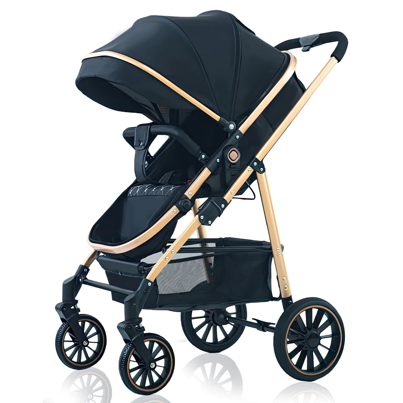OWJHE Luxurious Baby Stroller High Landscape Portable Ultra-lightweight Newborn Travel Shock-absorbing Stroller newborn rocker