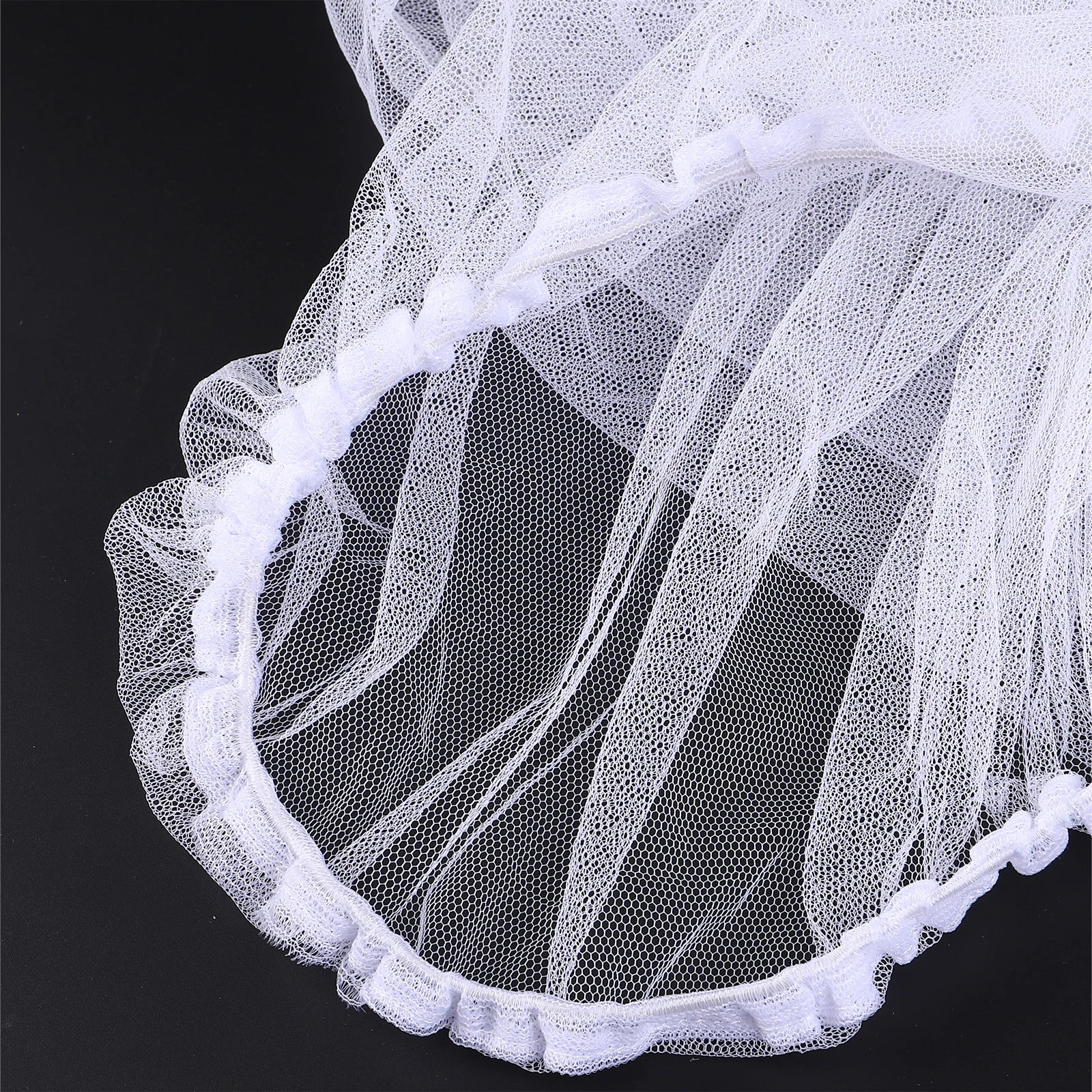 Universal Mosquito Net for 3-in-1 Baby Stroller, Size 140X90Cm, White Breathable Hexagonal Mesh with Elastic Band, Compatible with Most Strollers, Cribs and Bassinets, Anti-Mosquito Protection for Babies