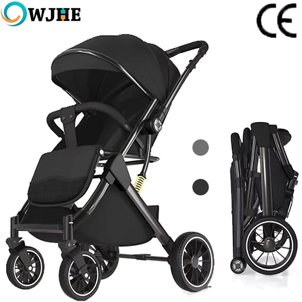 OWJHE Luxurious Baby Stroller High Landscape Portable Ultra-lightweight Newborn Travel Shock-absorbing Stroller newborn rocker