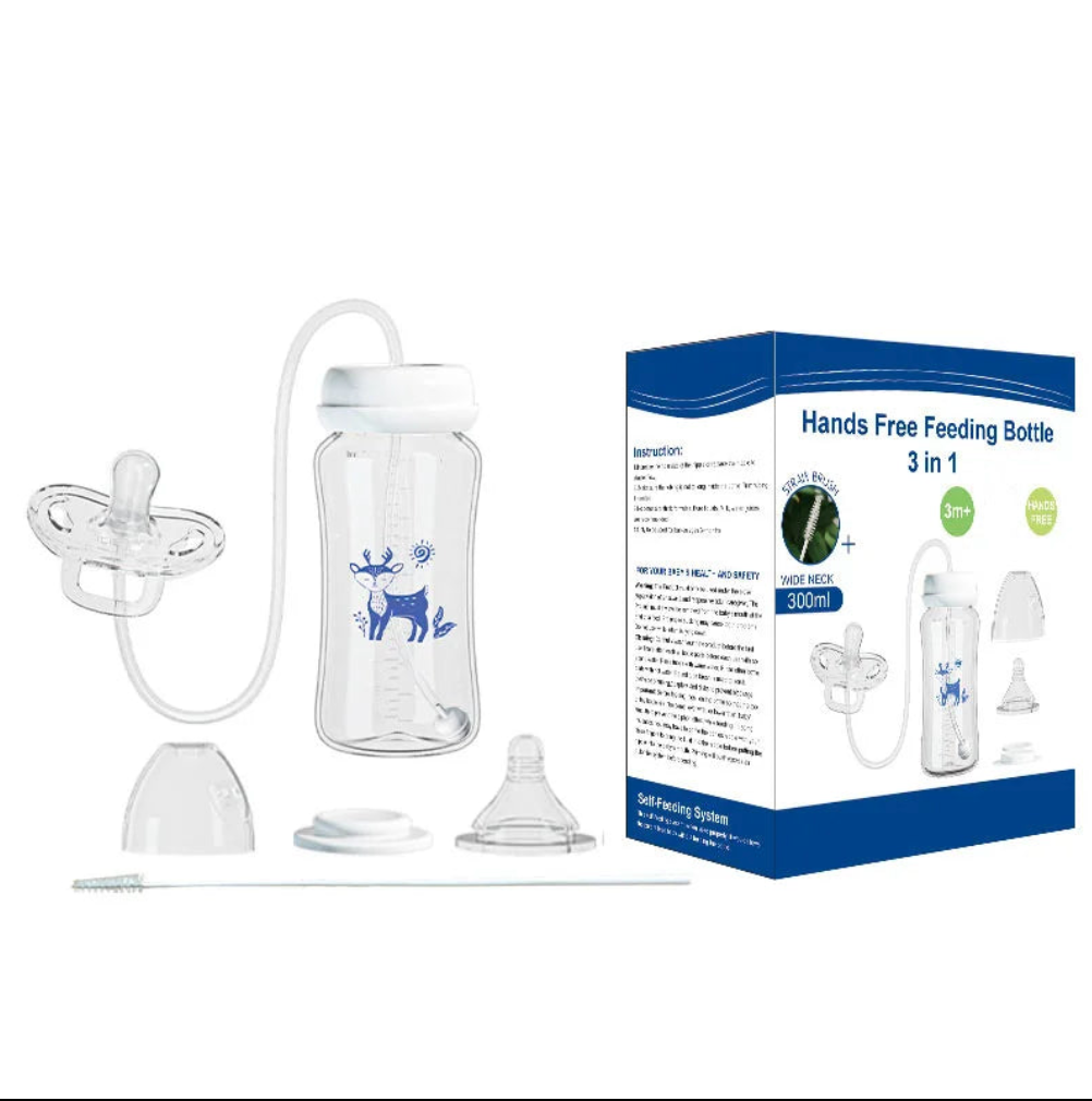 Hands-Free Baby Feeding Bottle