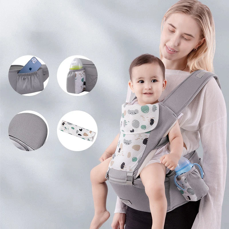 Newborn Ergonomic Baby Carrier Backpack Infant Baby Hipseat Carrier Front Facing Ergonomic Kangaroo Baby Wrap Sling Travel