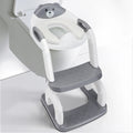 2-in-1 Toilet Trainer with Stairs, Height Adjustable, Comfortable Safe Toilet Seats, Children's Toilet Seat with Stairs