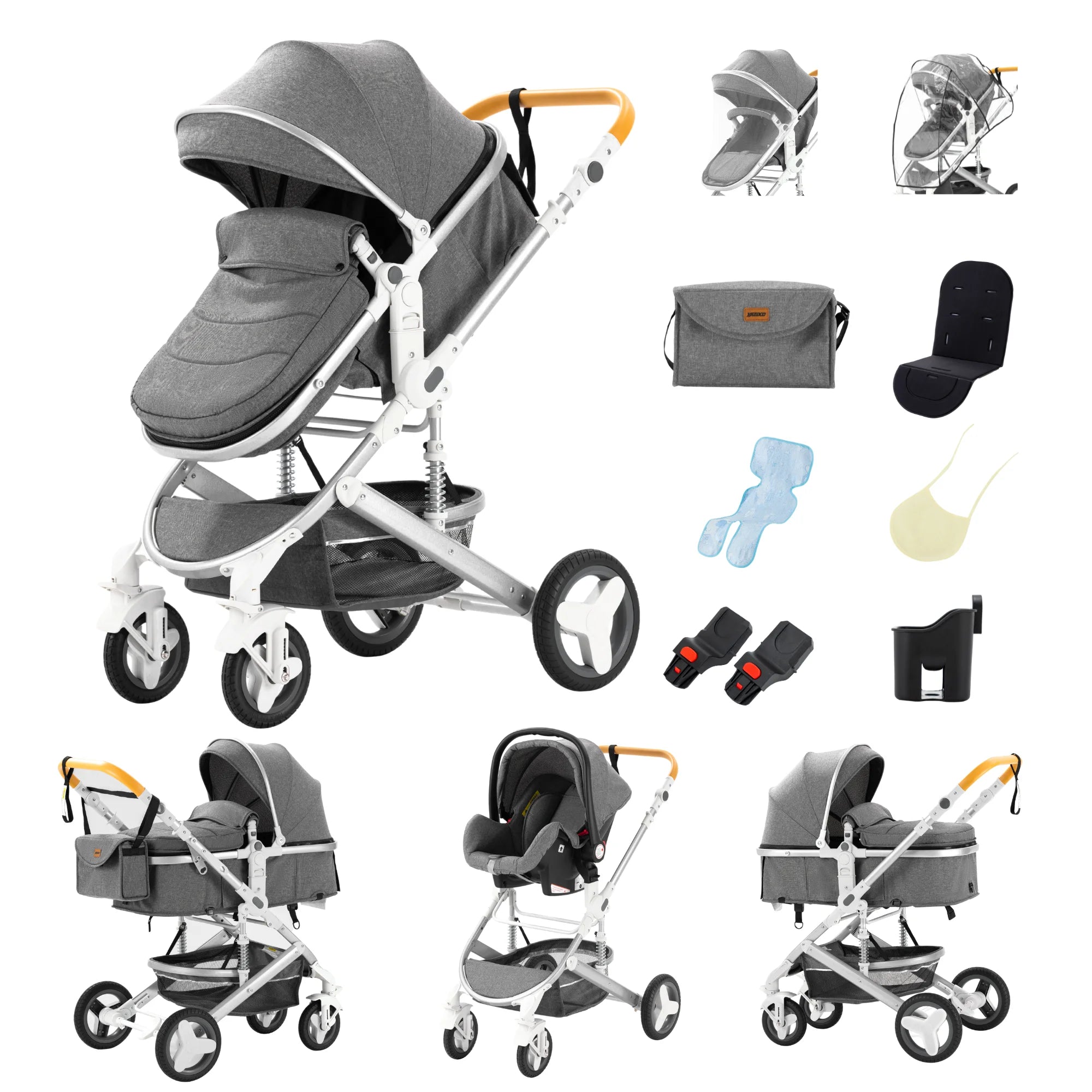 Baby stroller 3 in1,four wheel stroller,2 in 1 baby car,Lightweight strollers,Mutifunction Strollers,baby carriage,Poussette