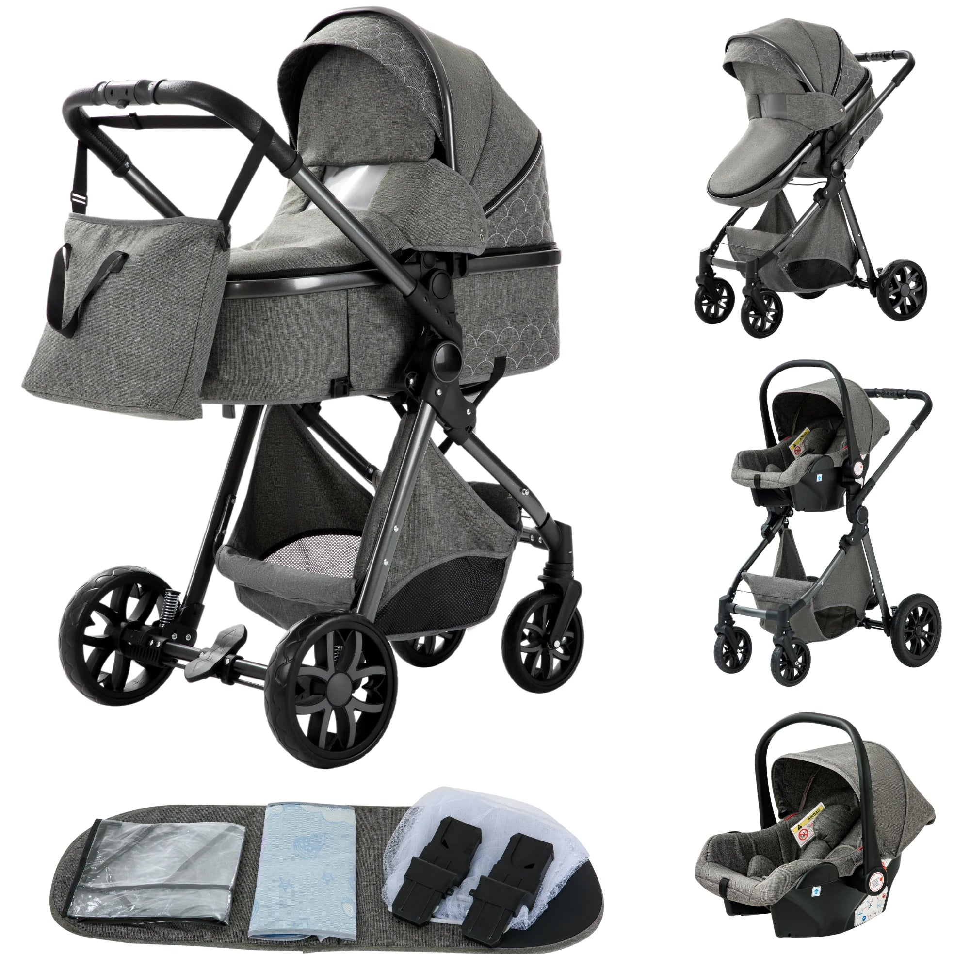 Baby stroller 3 in1,four wheel stroller,2 in 1 baby car,Lightweight strollers,Mutifunction Strollers,baby carriage,Poussette