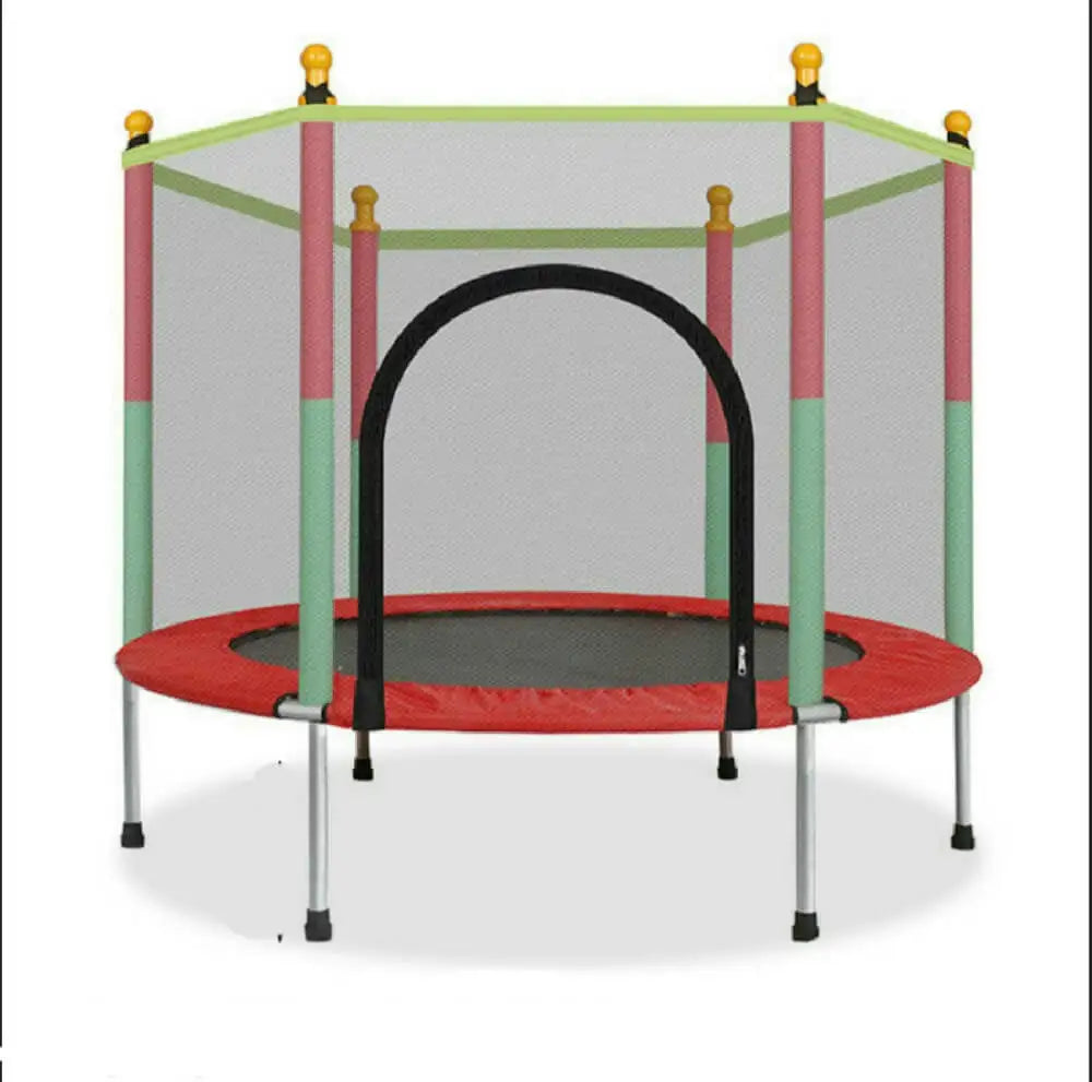 140Cm/160Cm Portable Kids Trampoline, Trampoline - Trampoline 6ft, 8ft Ideal for Christmas Gift, Anti-Collision Foam for Jumping and Indoor Trampoline Activities in Indoor Trampoline for 4-15 Years