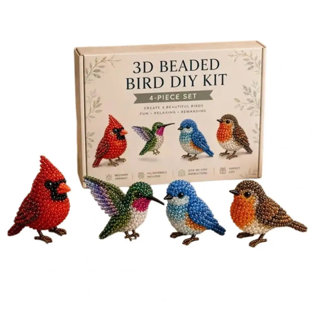 🧵✨ Tiny 3D Beaded Animal DIY Kit