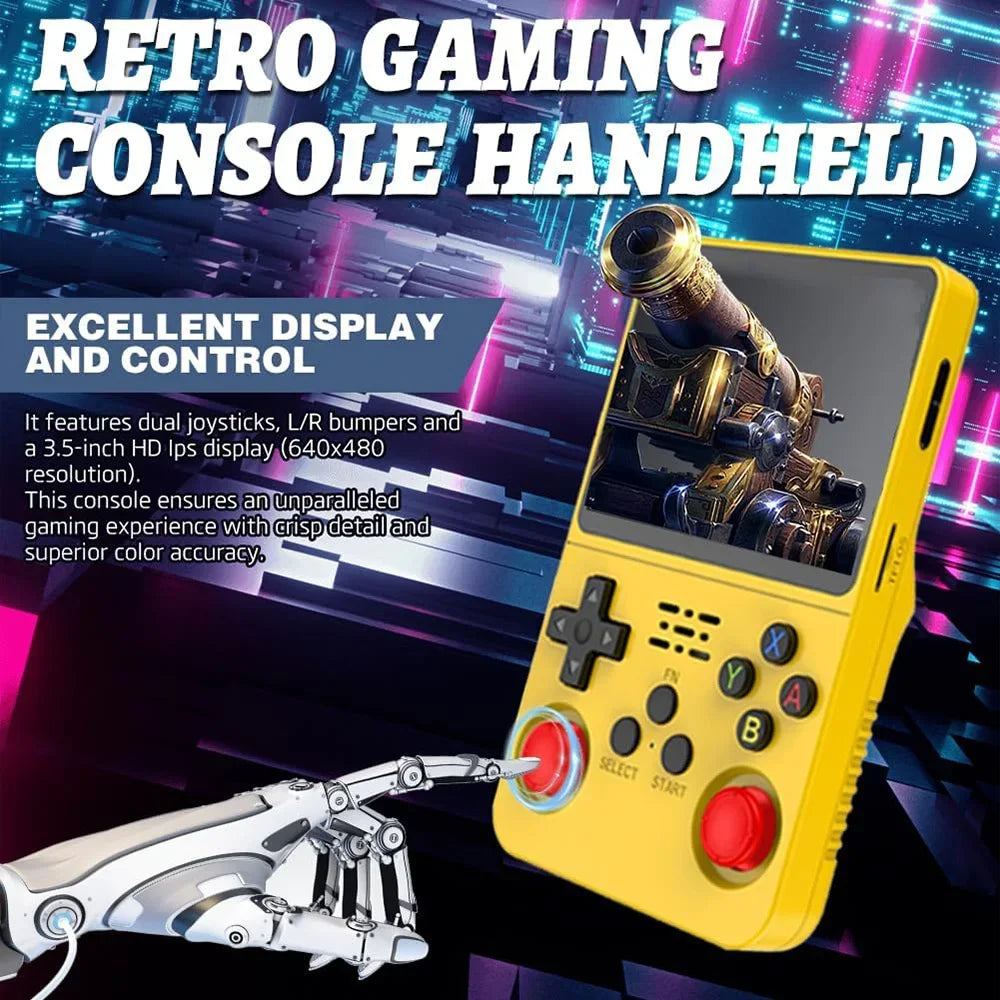 Retro Handheld Gaming Console 3.5" for Kids & Adults