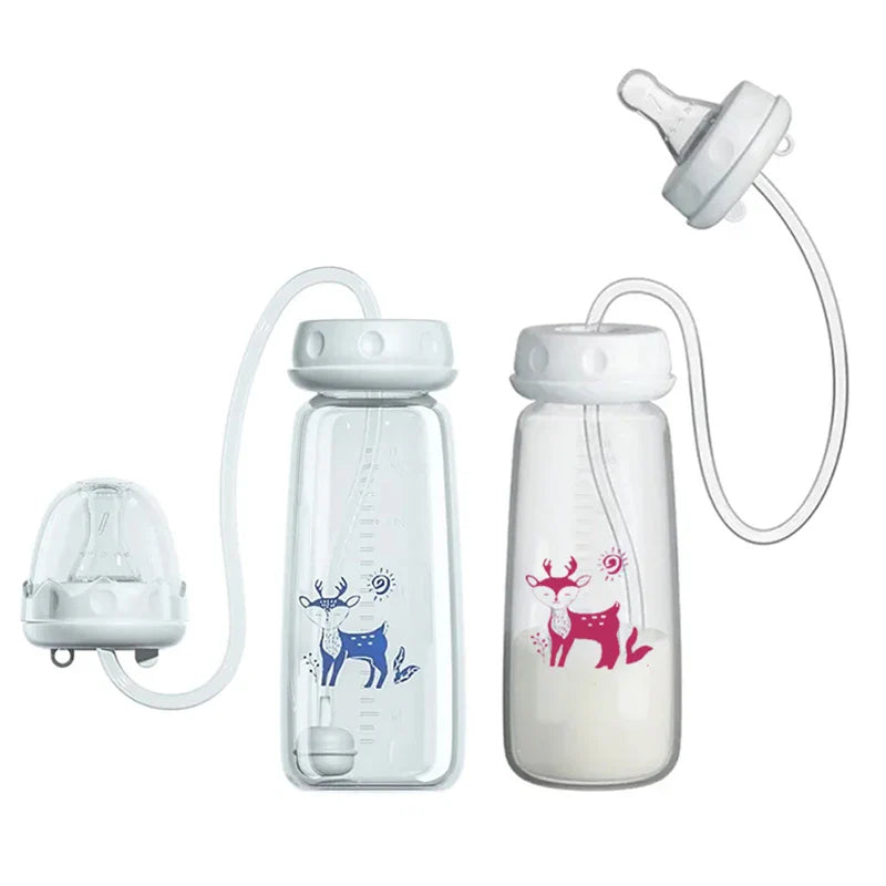 Hands-Free Baby Feeding Bottle