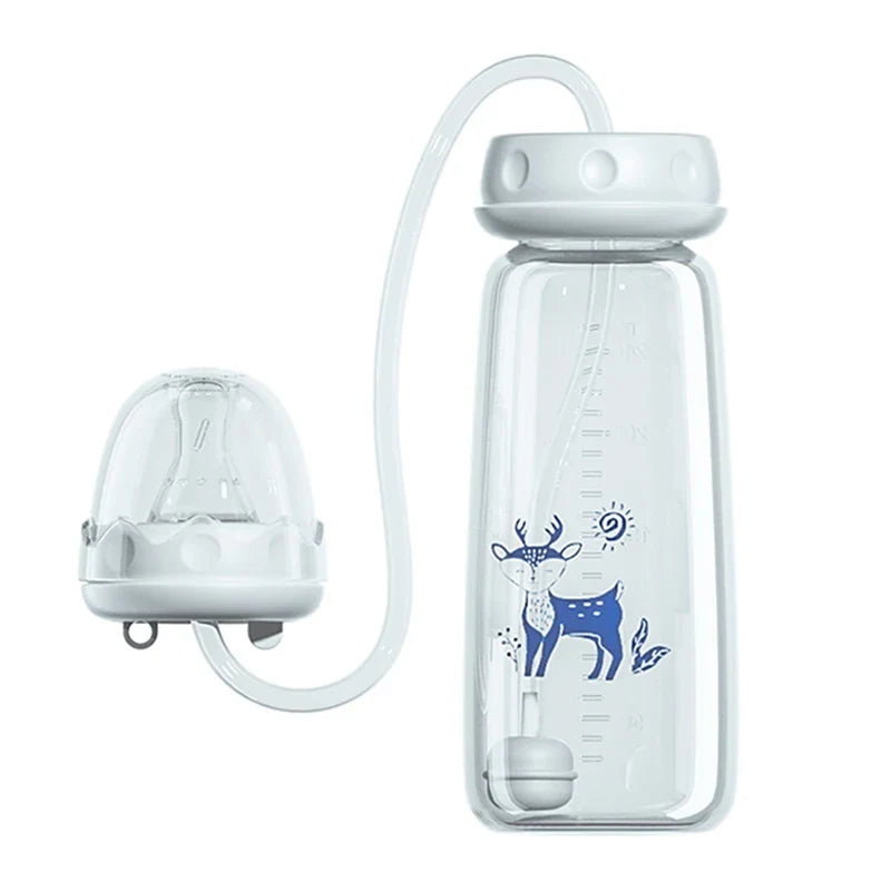 Hands-Free Baby Feeding Bottle