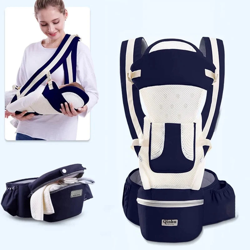 Newborn Ergonomic Baby Carrier Backpack Infant Baby Hipseat Carrier Front Facing Ergonomic Kangaroo Baby Wrap Sling Travel
