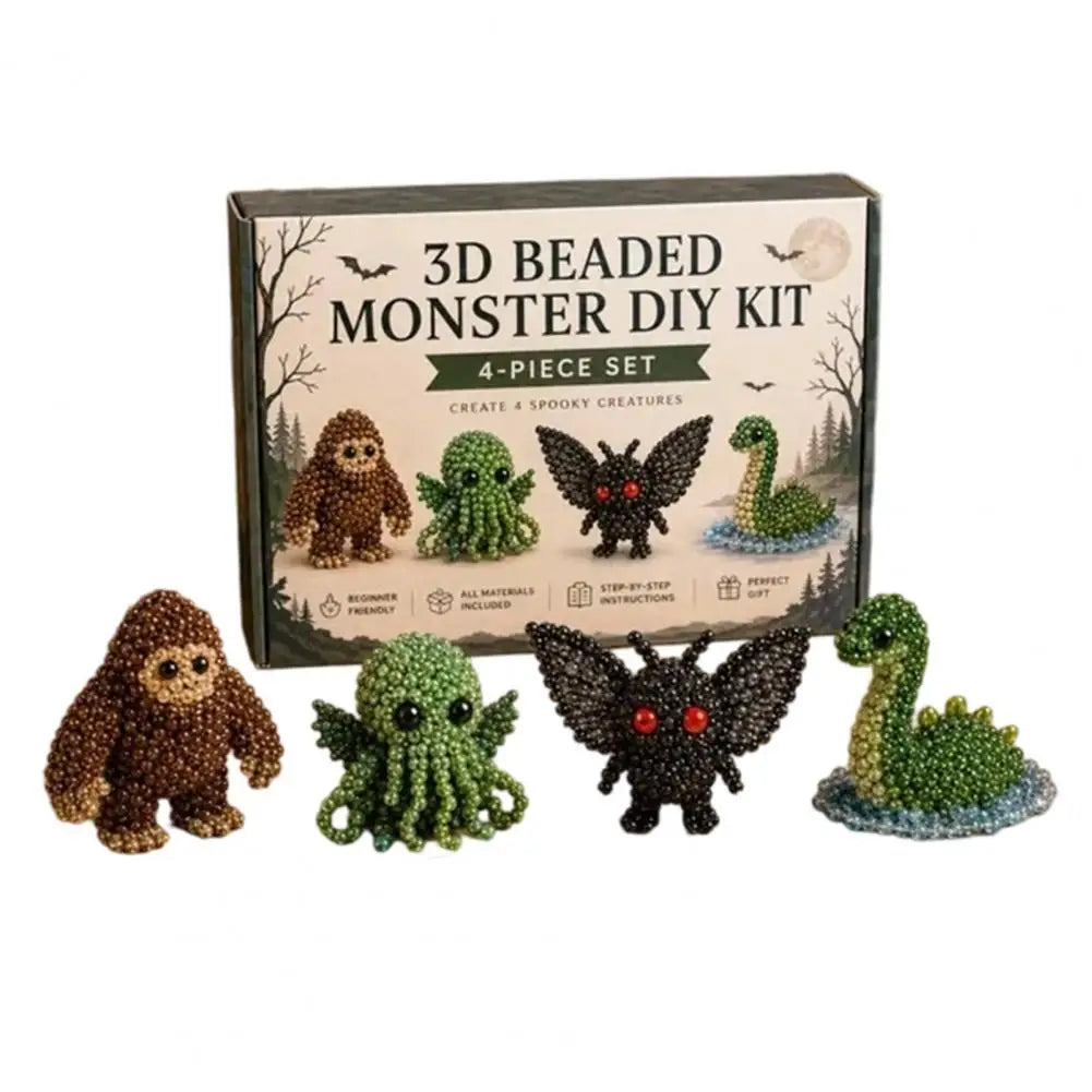 🧵✨ Tiny 3D Beaded Animal DIY Kit