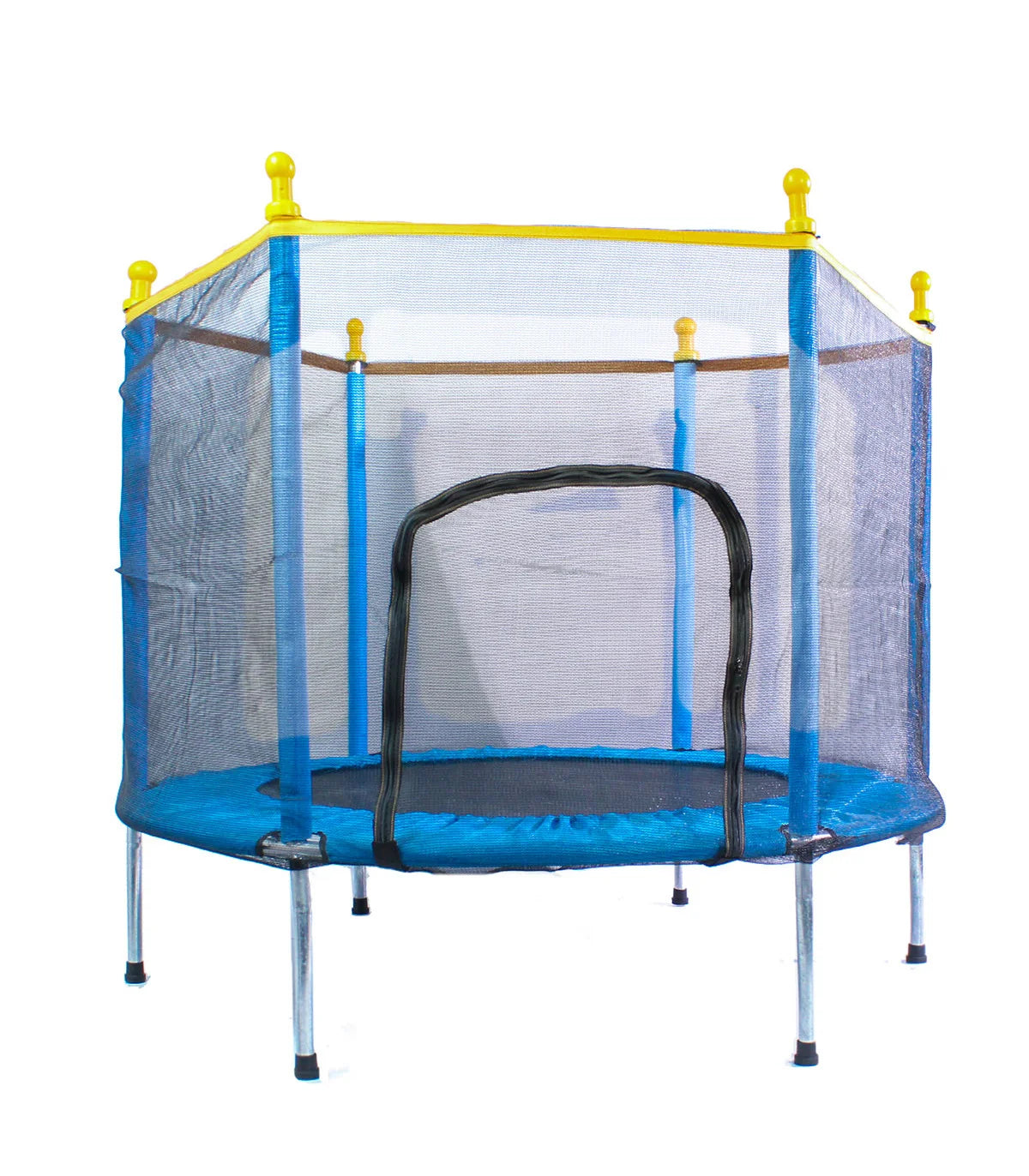 140Cm/160Cm Portable Kids Trampoline, Trampoline - Trampoline 6ft, 8ft Ideal for Christmas Gift, Anti-Collision Foam for Jumping and Indoor Trampoline Activities in Indoor Trampoline for 4-15 Years