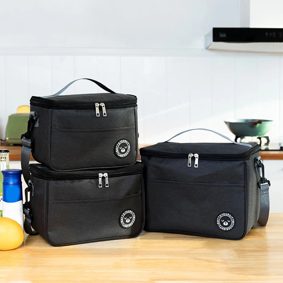 Aluminum Foil Insulated Lunch Bag – Square Handbag for Office & School