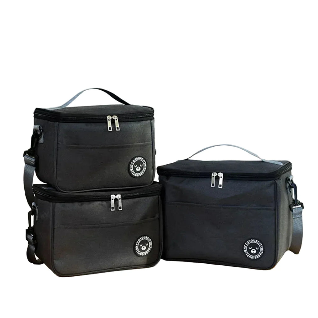 Aluminum Foil Insulated Lunch Bag – Square Handbag for Office & School