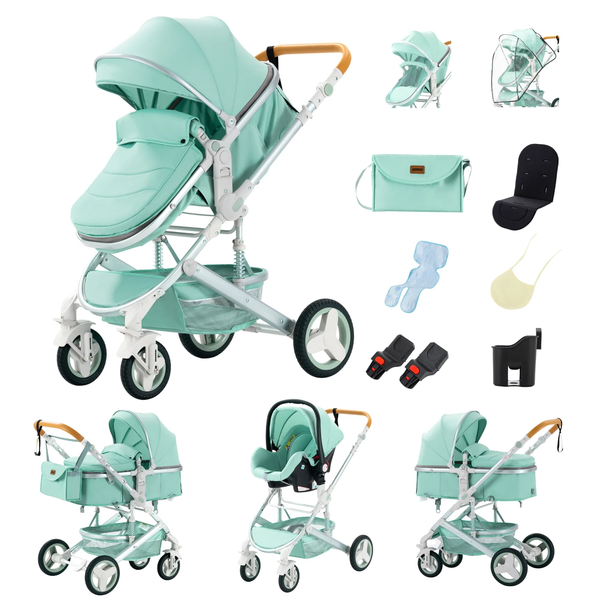 Baby stroller 3 in1,four wheel stroller,2 in 1 baby car,Lightweight strollers,Mutifunction Strollers,baby carriage,Poussette