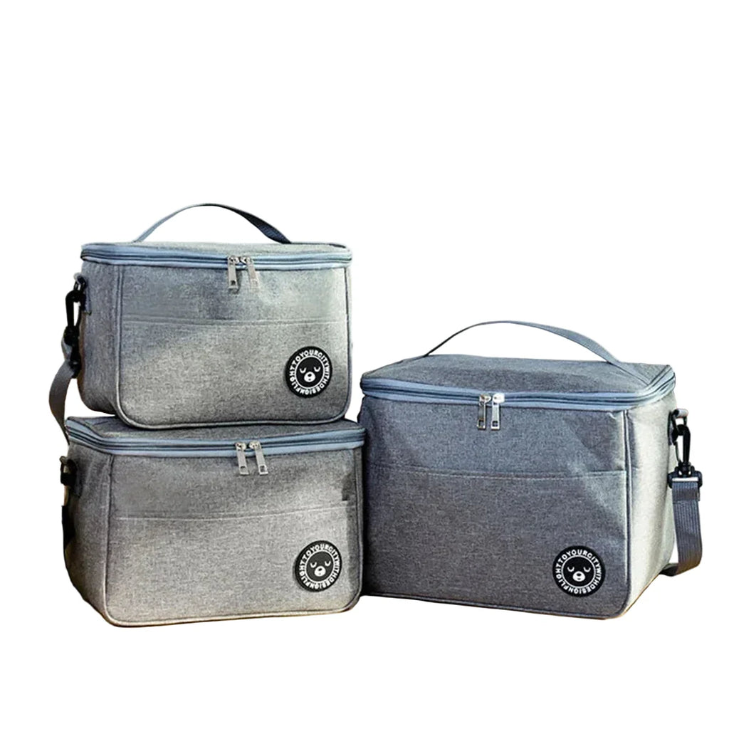Aluminum Foil Insulated Lunch Bag – Square Handbag for Office & School