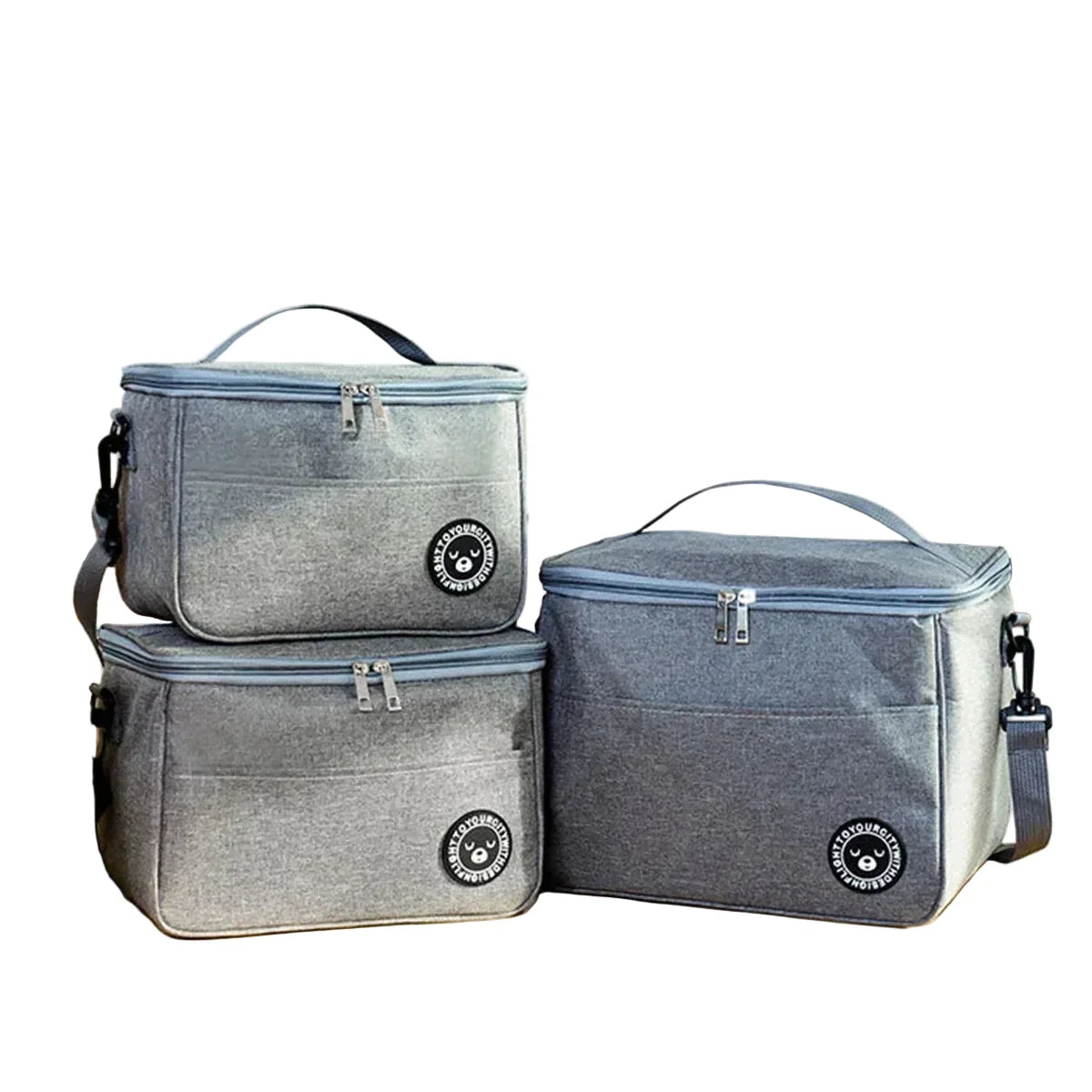 Aluminum Foil Insulated Lunch Bag – Square Handbag for Office & School