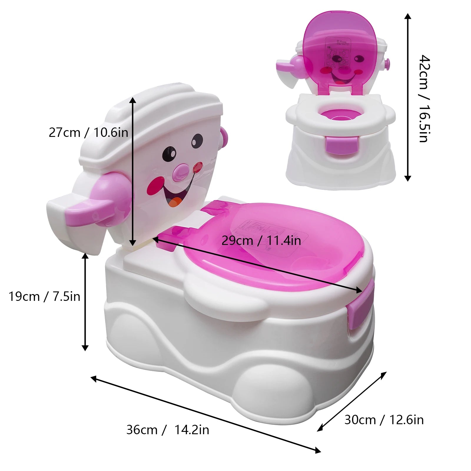 Portable Potty Training Seat, Loading 60KG Baby Toilet Cartoon Cars, Children’s Toddler Toilet 6 Months-5 Years
