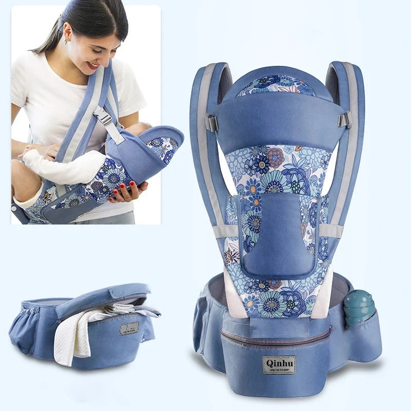 Newborn Ergonomic Baby Carrier Backpack Infant Baby Hipseat Carrier Front Facing Ergonomic Kangaroo Baby Wrap Sling Travel
