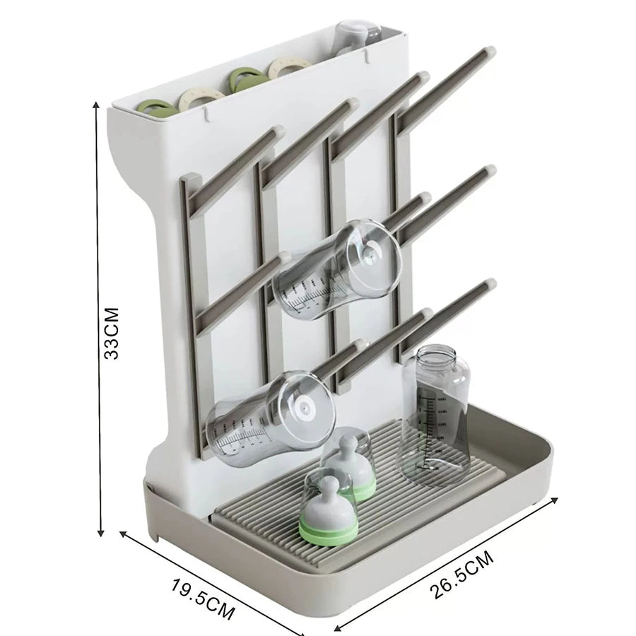 Baby Bottle Drying Rack Multi-layer Large Capacity Drying Stand for Cups Bowls and Accessories Space Saving Countertop Storage O