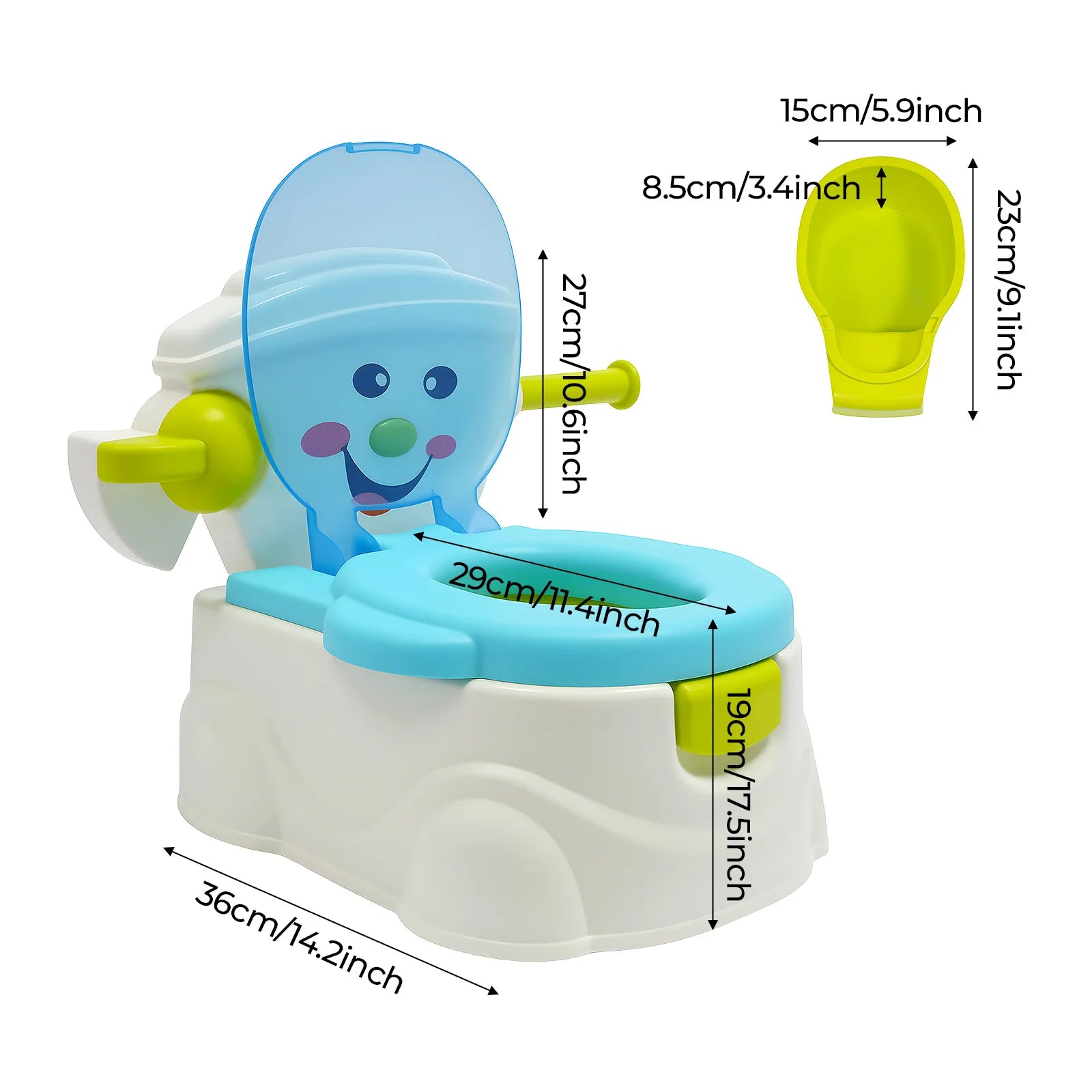 Portable Potty Training Seat, Loading 60KG Baby Toilet Cartoon Cars, Children’s Toddler Toilet 6 Months-5 Years