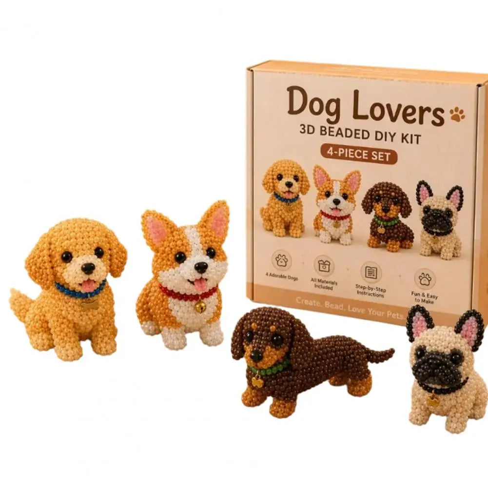 🧵✨ Tiny 3D Beaded Animal DIY Kit