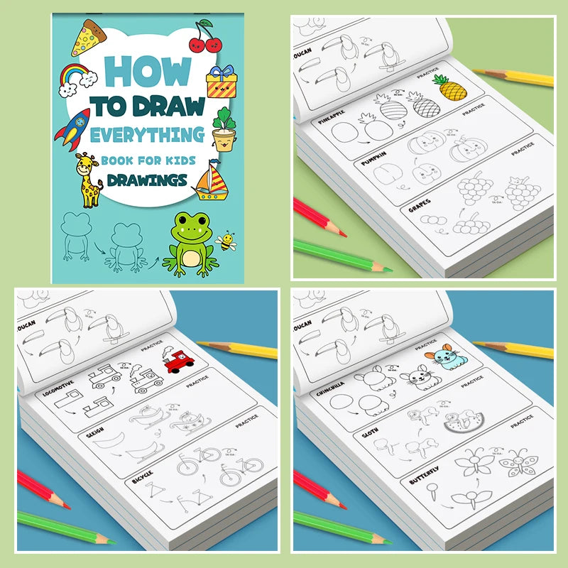 How to Draw Everything for Kids – Step-by-Step Art & Drawing Learning Book