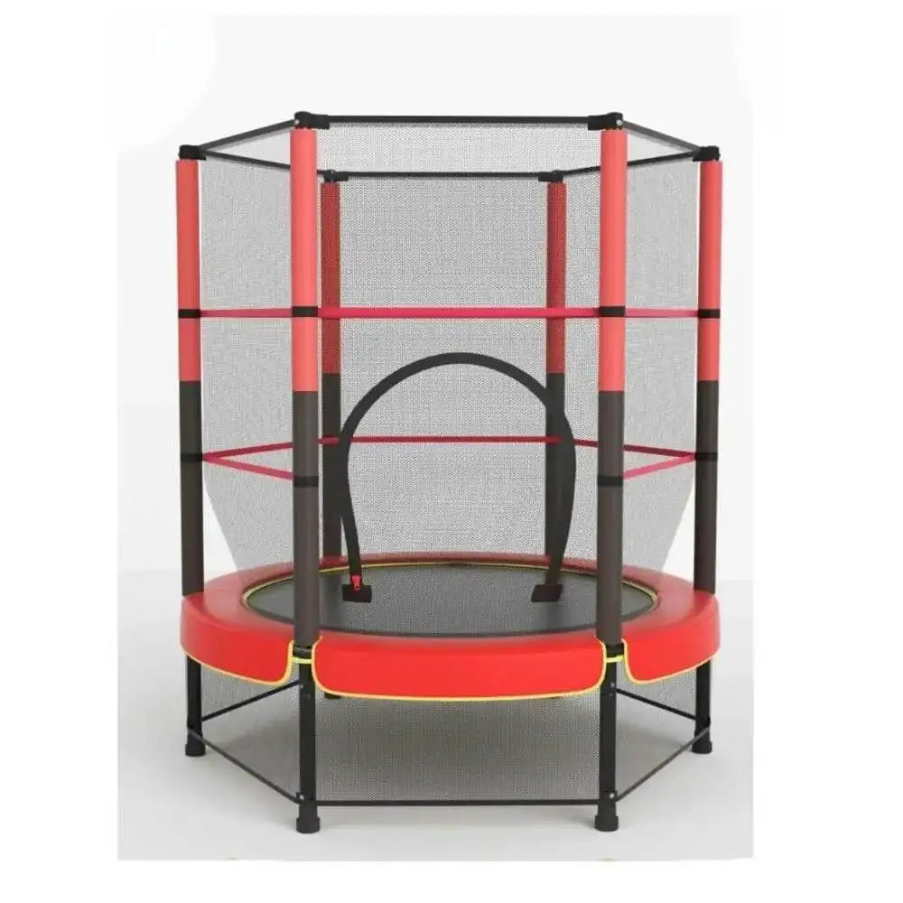 140Cm/160Cm Portable Kids Trampoline, Trampoline - Trampoline 6ft, 8ft Ideal for Christmas Gift, Anti-Collision Foam for Jumping and Indoor Trampoline Activities in Indoor Trampoline for 4-15 Years