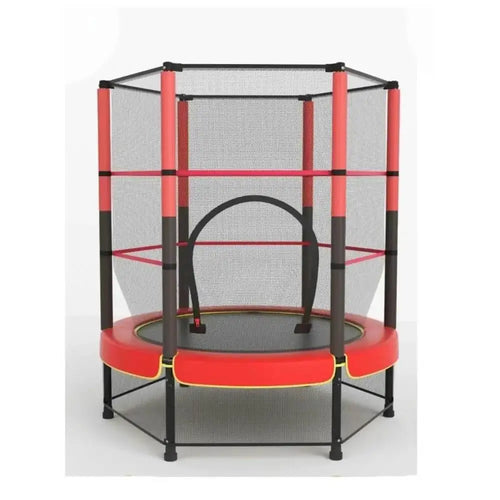 140Cm/160Cm Portable Kids Trampoline, Trampoline - Trampoline 6ft, 8ft Ideal for Christmas Gift, Anti-Collision Foam for Jumping and Indoor Trampoline Activities in Indoor Trampoline for 4-15 Years