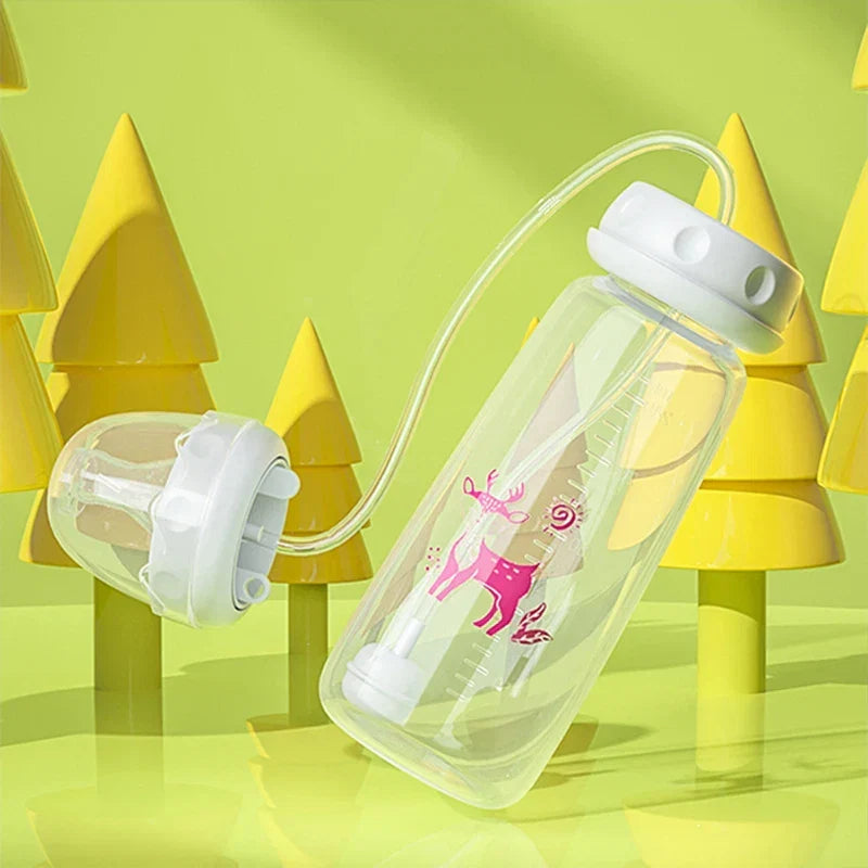 Hands-Free Baby Feeding Bottle