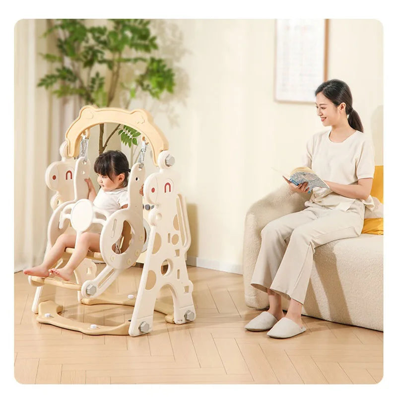 Children's Toys Sling Swing Chair Cartoon Giraffe Baby Indoor Swing Entertainment Facilities Hanging Chair Toys for Kids