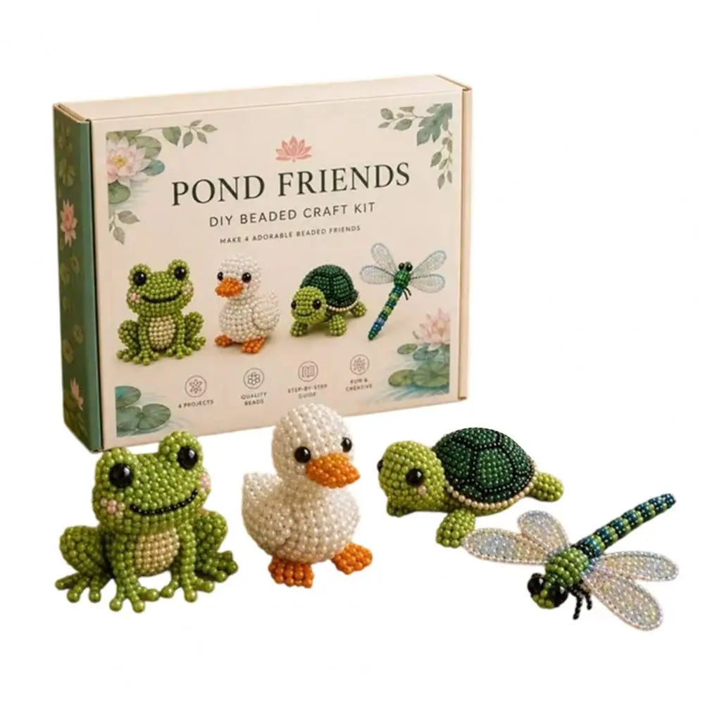 🧵✨ Tiny 3D Beaded Animal DIY Kit