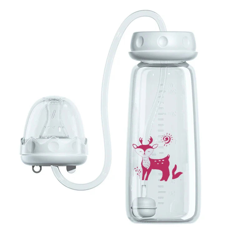 Hands-Free Baby Feeding Bottle
